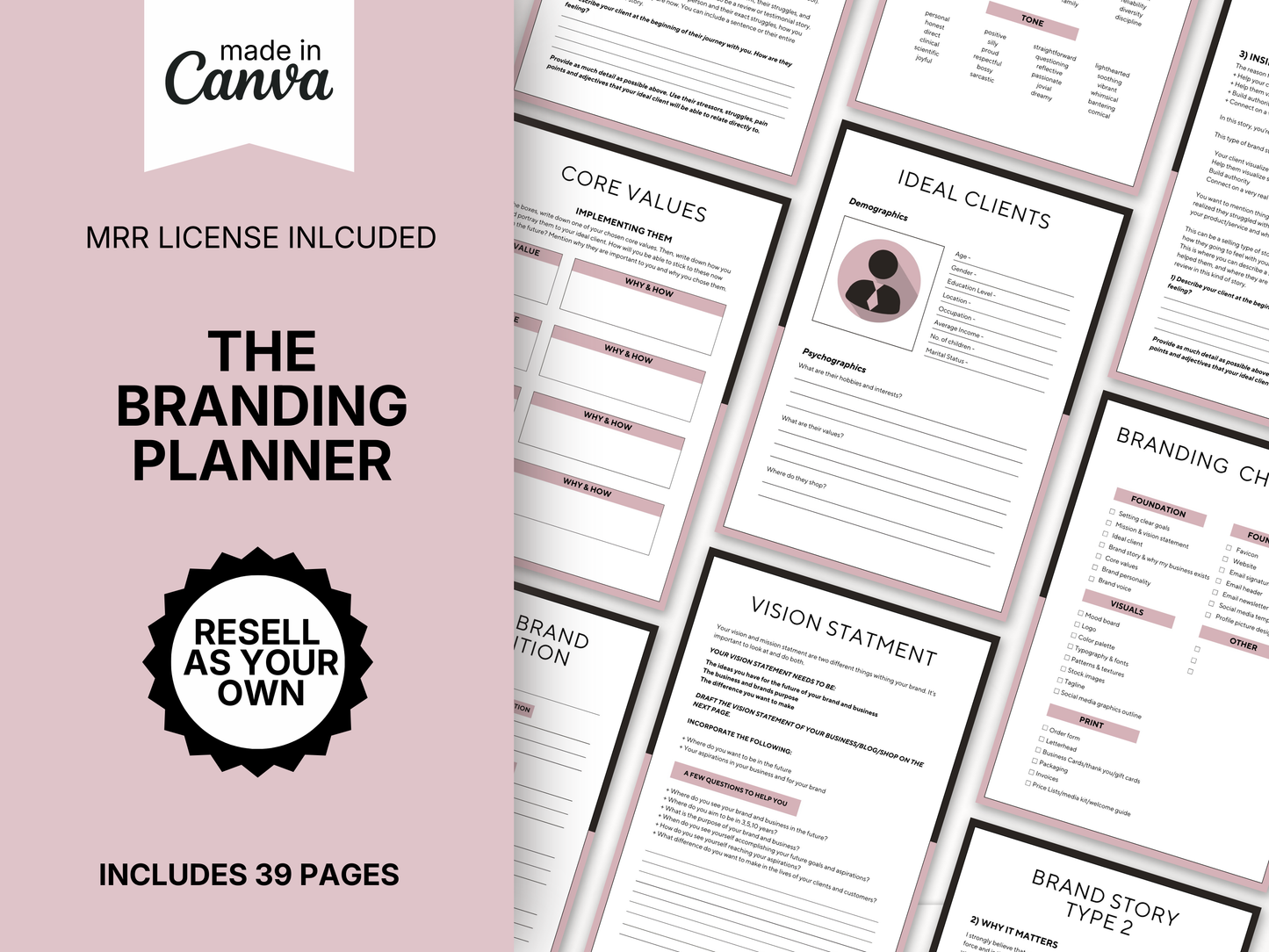 Branding planner & workbook