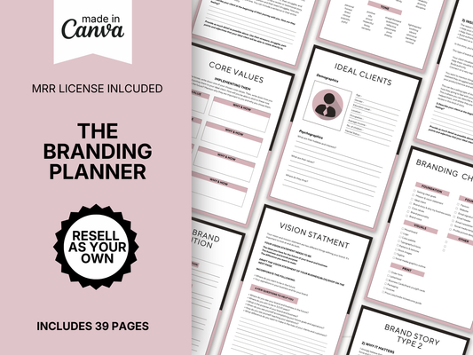 Branding planner & workbook