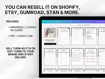 Branding planner & workbook