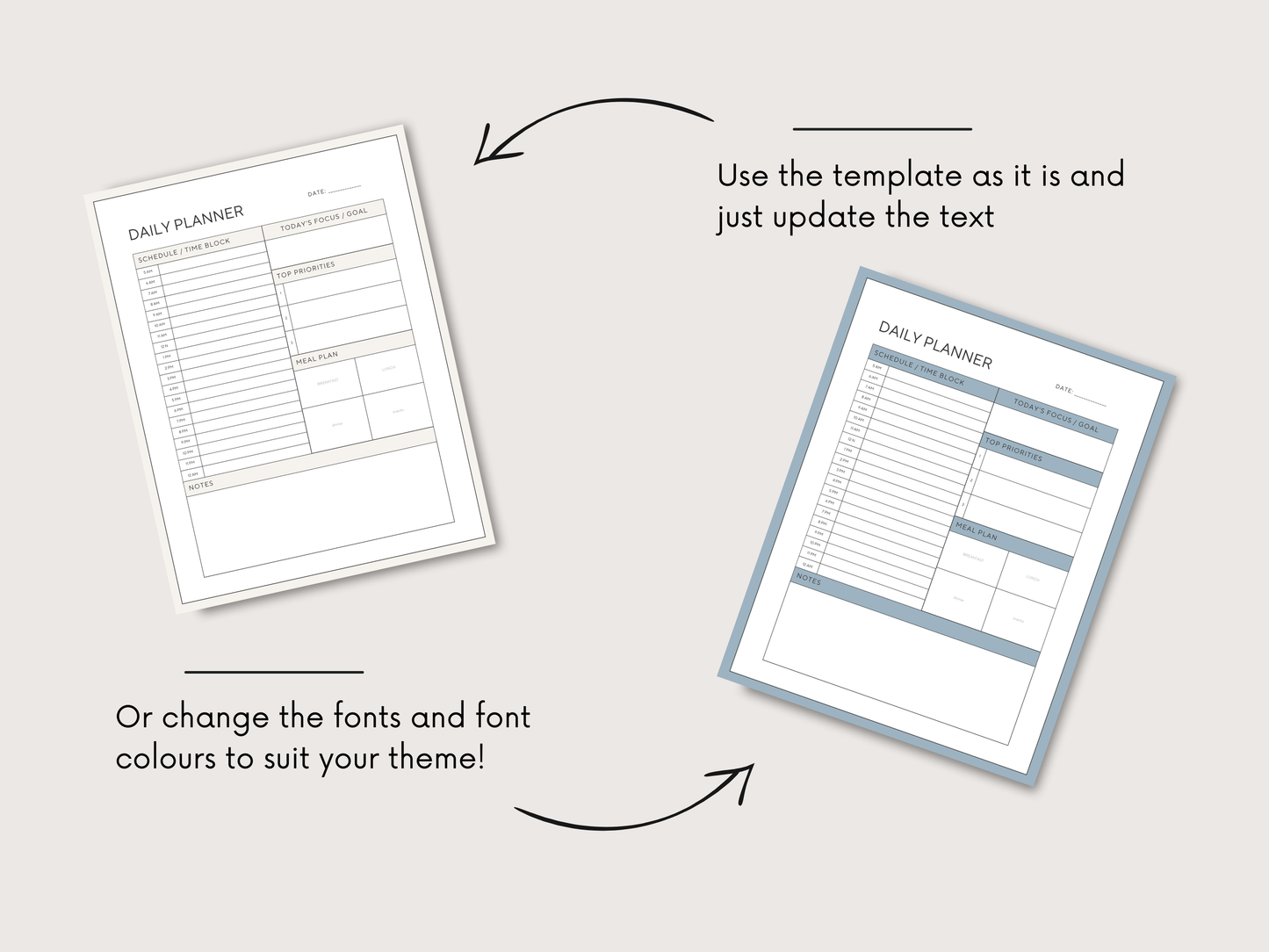 67-Page Productivity Planner (MRR)