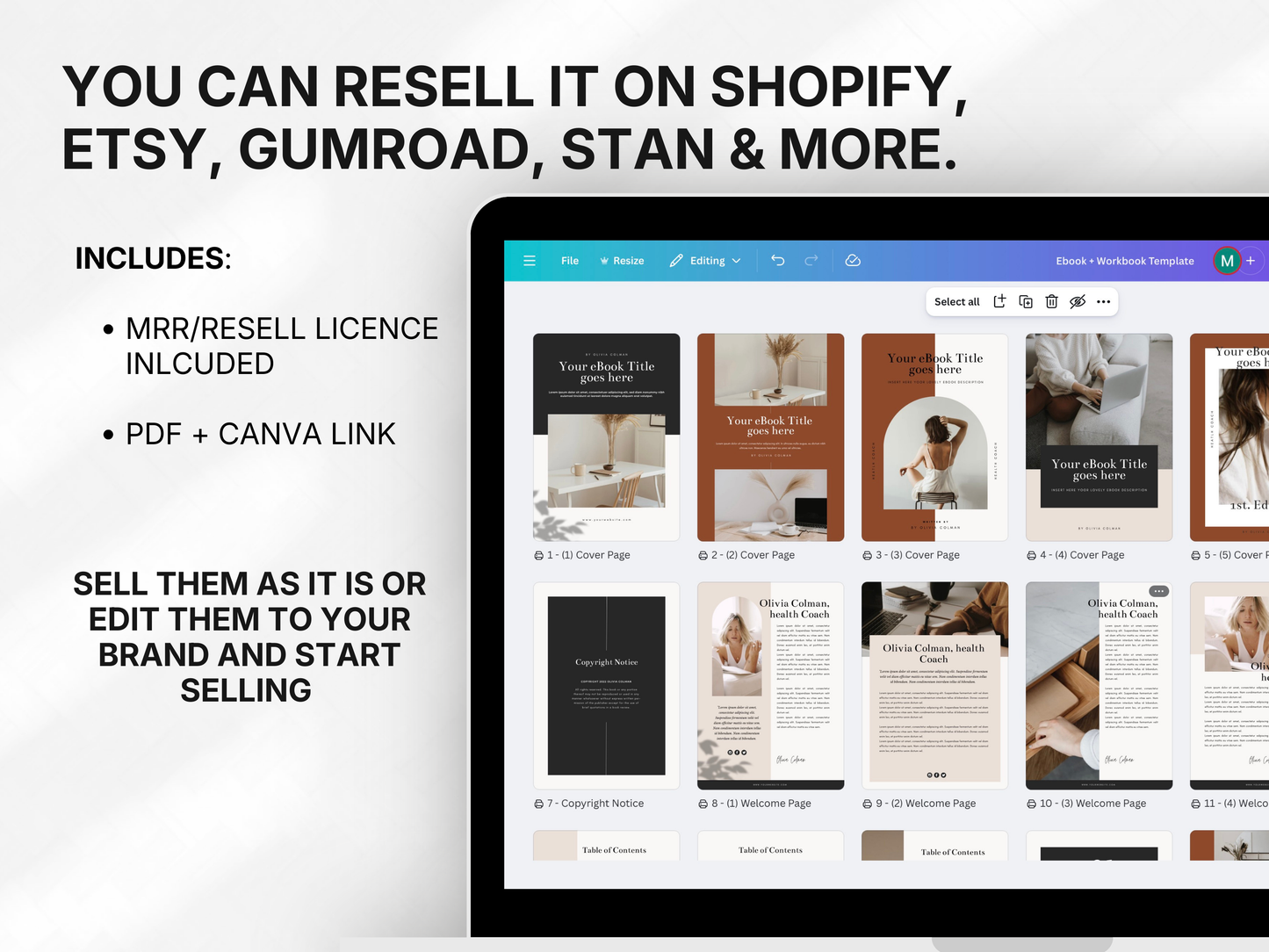 Ebook+Workbook Template