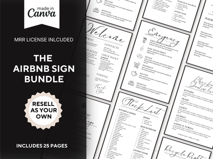 Airbnb sign bundle