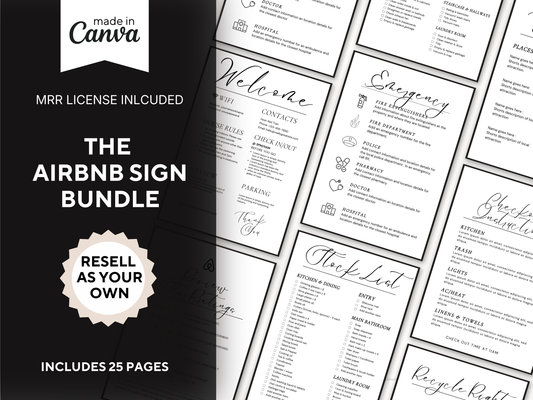 Airbnb sign bundle