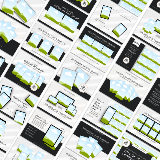 CANVA MOCKUP TEMPLATE BUNDLE | PLR + MRR CANVA MOCKUP